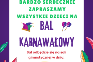 Purple Illustration Playful Carnival Party Poster