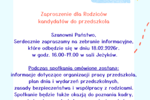 Blue and Yellow Bright Fun Welcome to Kindergarten Poster